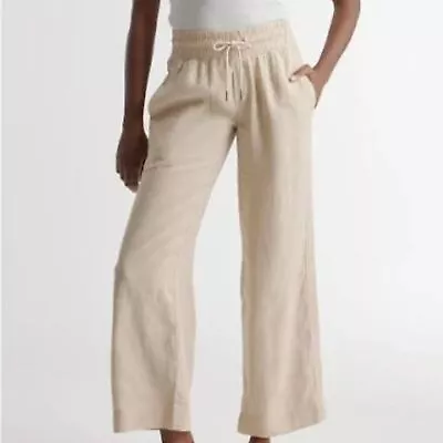 $28 • Buy Freestyle Revolution Large Linen Flare Pants Trouser Comfort Elastic Waist