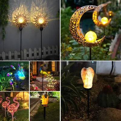 LED Solar Power Garden Outdoor Lights Landscape Stake Patio Lawn Lamp Decor UK • £13.95