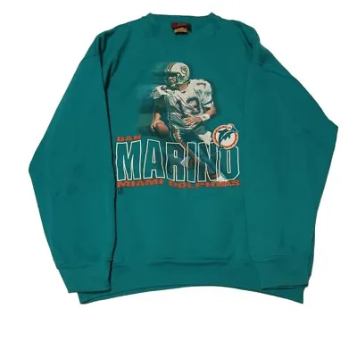 Vintage Miami Dolphins Sweatshirt Men’s Dan Marino XL Crewneck RARE USA • $28