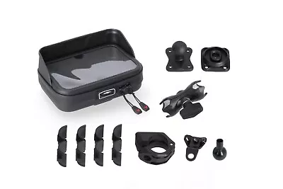 Motorcycle SW-Motech Navi Kit With Case For Handlebars (Black) Size: Universal • $67.63