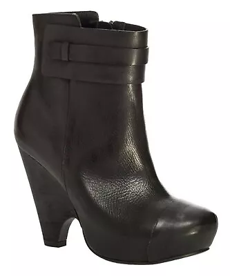 $268 NEW  -  MAX STUDIO  -  Black Nestor Leather Boot  -  SZ 7.5 • $113.05