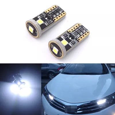 2x 6000K HID White 168 2825 LED Parking Light Bulbs 194 W5W Eyelid Position Lamp • $8.58