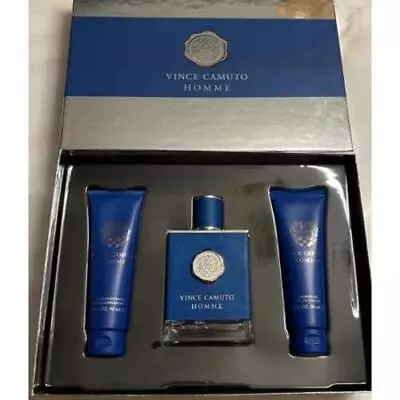 Vince Camuto Homme Set 3.4oz EDT Cologne For Men 3.0oz After Shave & Shower Gel • $29