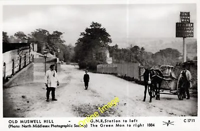 Postcard Pamlin Prints - C1711 Muswell Hill London GNR Station C1884 • £1.95