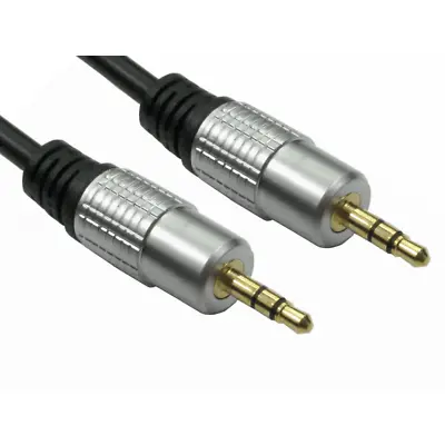 5m SHIELDED OFC 3.5mm Jack Plug Aux Cable Audio Lead To Headphone/MP3/iPod/Car • £3.59