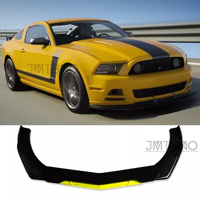 Front Bumper Lip Splitter Spoiler Chin Body Kit For Ford Mustang GT V6 V8 Shelby • $89.11