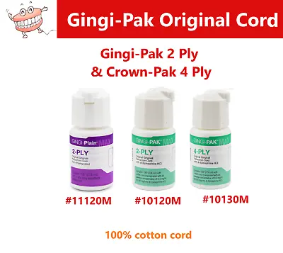 Gingi-Pak Original Cord 11120M 10130M 10120M 2-Ply 4-Ply Retraction Cord • $23.95