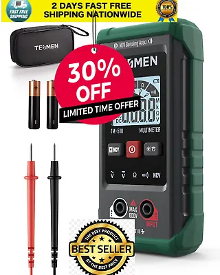 TESMEN TM-510 Digital Multimeter 4000 Counts Smart Measurement Auto-Ranging   • $21.80