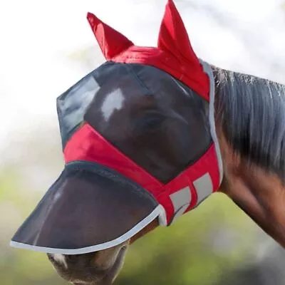 Anti-mosquito Horse Full Face Protection Breathable Mesh Mask With Nose Cover UK • £7.99