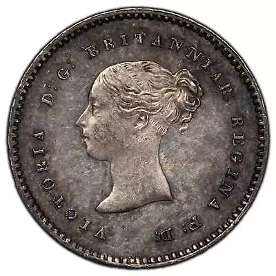 Great Britain 1855 2 Pence Maundy Silver Coin KM #729 • $36.80