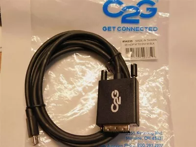C2G 54335 6ft Mini Display Port Male To Single Link DVI-D Male Adapter Cable  • $14.99