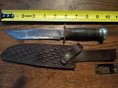 Marbles Ideal Hunting Knife Gladstone MI 5.75 Inch Blade W/ Replacement Sheath • $120