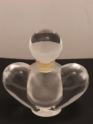 Rare 1973 Collectible Vintage Lalique Heart Shape Perfume Bottle Signed Used • £173.56