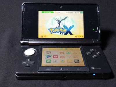 $109.72 • Buy Nintendo 3DS Cosmos Black Handheld System Console 8GB Memory Pokémon Video Game