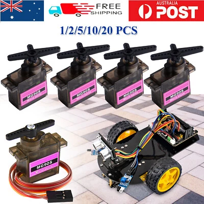 $9.98 • Buy MG90S Servo Micro Servo Motor Metal Gear For Helicopter Plane Boat RC Robort