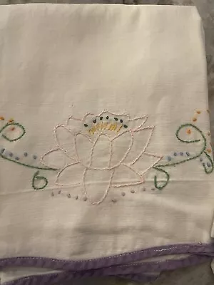 Vintage Hand Embroidered Pillowcases- Set Of Three • $11