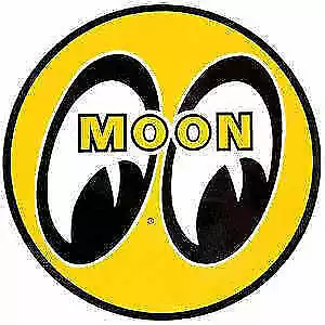 12  Moon Logo Sticker Vw Buggy Decal Rat Hot Rod Drag Racing Nhra  Vintage Dm031 • $8.99