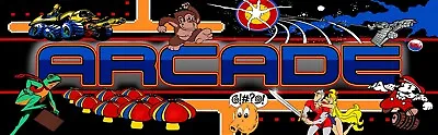 Arcade Classics Marquee Arcade Cabinet Header/Backlit Sign • $15.75