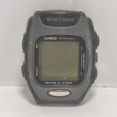 Casio WQV-2 Module 2220 Wrist Camera Digital Vintage Men’s Watch For Parts • $50