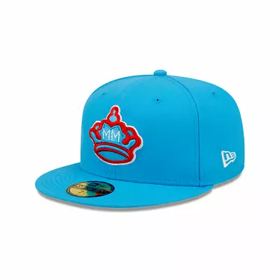 Miami Marlins MLB New Era 2021 City Connect  Blue Fan  59FIFTY Fitted Hat • $34.99