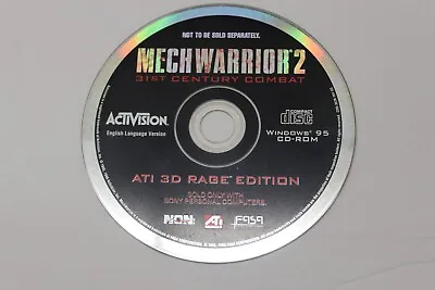 Mech Warrior 2 31st Century Combat PC Game For Windows 95 Disc Only • $7.99