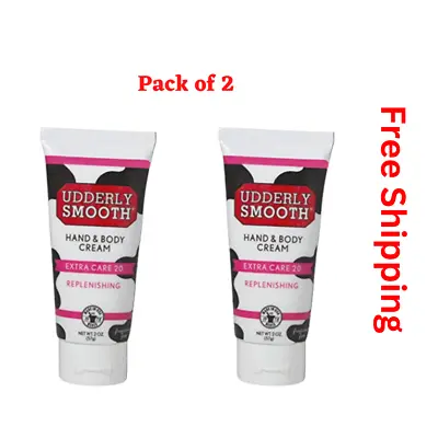 SET OF 2 -Udderly Smooth Hand Cream And Body Lotion 2 Oz. • $15.91