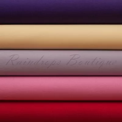 100% Cotton Plain Poplin 45   112 Cms Wide Excellent Quality Fabric Per Metre  • £3.75