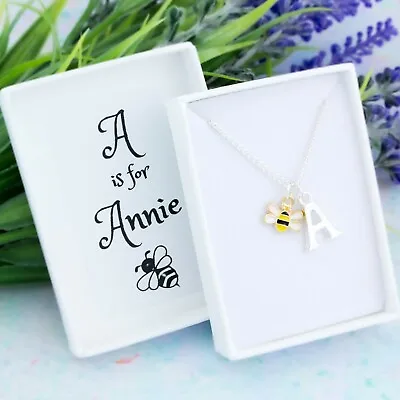 £16.49 • Buy Tiny Bee Necklace, Personalised Gift, Children's Jewellery, Bee Pendant For Kids