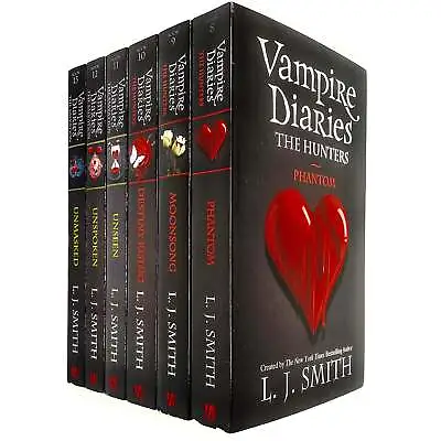 Vampire Diaries Complete Collection 6 Books Set By L. J. Smith (The Hunters) (Bo • £22.23