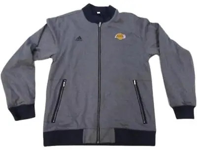 New Los Angeles Lakers Mens Sizes L-XL-2XL Adidas Gray Full Zip Track Jacket • $27.71