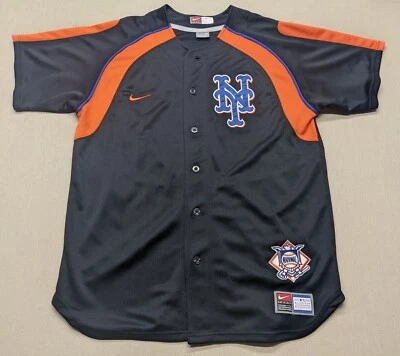 $32.95 • Buy Nike New York Mets Jersey  MLB Baseball National League Black Men's Size Medium