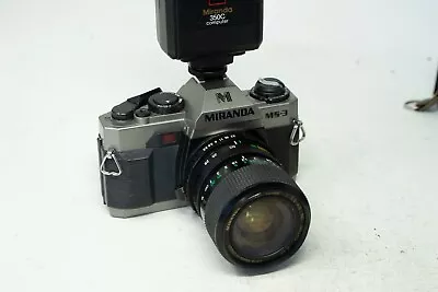 Miranda Ms-1n 35mm Slr Film Camera 28-70 Macro Zoom Lens 1:3.5-4.8 Made In Japan • £38.99