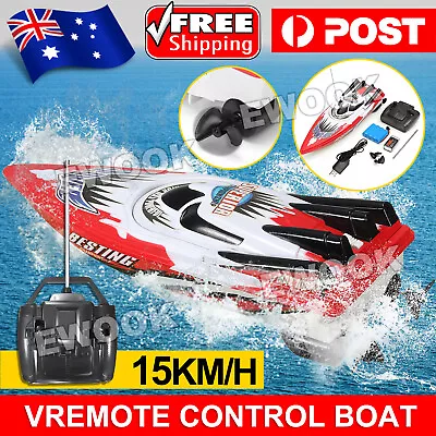 Remote Control Twin Motor High Speed Boat RC Racing Outdoor With Radio Toys Gift • $31.95