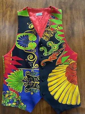  Gianni Versace Vest Rare Multi-Color Sz 48 • $550