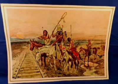 C.M. Russell Color Print Trail Of The Iron Horse National Heritage Arts 11 X15  • $11.99