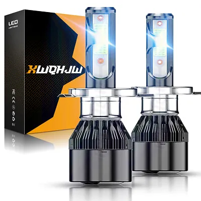 XWQHJW 9003 H4 LED Headlight Bulbs Kit High-Low Beam 35W 5500LM 6000K White • $23.74