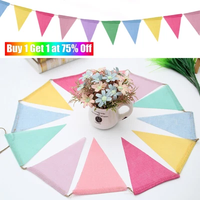 £3.22 • Buy 12 Flags Bunting Banner Outdoor Bunting For Garden Waterproof