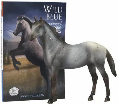 £35.99 • Buy NEW Breyer 6136 Wild Blue Model Horse & Book Set Mustang Appaloosa Classics 1:12