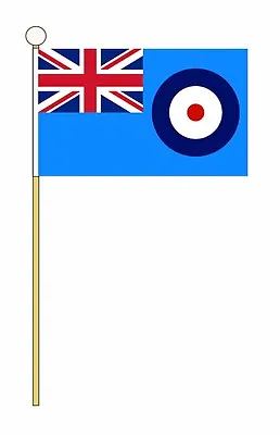 RAF ENSIGN Pack Of 12 Medium Hand Flags 9 X6  22cm X 15cm FLAG BRITISH MILITARY • £14.99