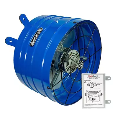 QuietCool Gable Mount Attic Fan 120V 1945-CFM 2-Speed W/ Built-In Thermostat • $126.44