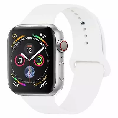 $8.99 • Buy For Apple Watch 40/41/42/44/45mm 6 7 8  SE  Wrist Band Silicone Sports Strap