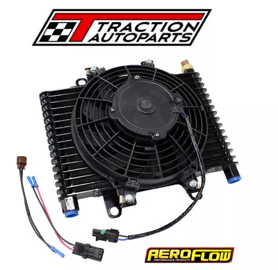 Aeroflow AF72-6001 Oil & Trans Cooler -10 ORB 13-1/2  X 9  X 3-1/2  With Fan • $335