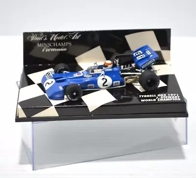 Minichamps 1:43 Tyrrell 003 1971 J. Stewart World Champion Ford  F1 Car • $57.64