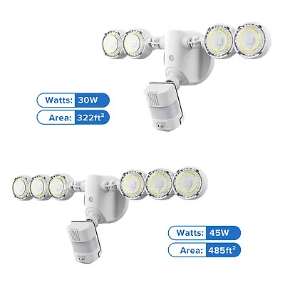 SANSI 600W/200W Outdoor LED Motion Sensor Floodlight Security Light Dusk To Dawn • £26.99