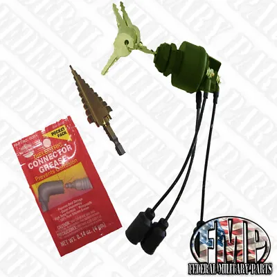 Install Kit + Green Keyed Ignition Switch Plug And Play Fits Military Humvee • $39.99