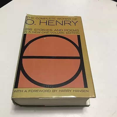 The Complete Works Of O. Henry In One Volume 1953 HB/DJ 286 Stories And Poems • $11.47