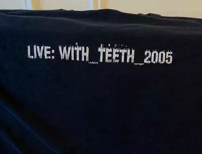 Nine Inch Nails Shirt - With Teeth Tour - Rare - XL - Vintage Tool Puscifer • $45