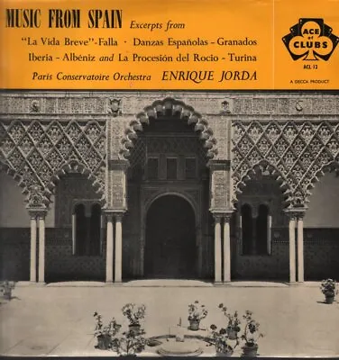 £2.77 • Buy ACL12 Enrique Jorda / Paris Conservatoire Orchestra Music From Spain LP Vinyl UK