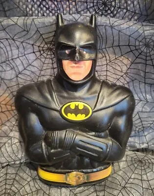 Vintage Batman 1989 Movie Plastic Coin Bank DC Comics Michael Keaton Cereal • $6.98