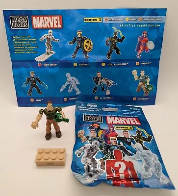 Vintage 2011 Mega Bloks Sand Man Marvel Series 3 Mini Figure New Open Complete  • $16